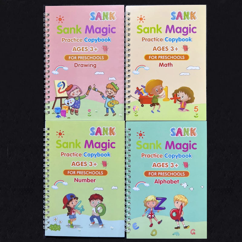 Sank Magic Reusable Copybooks – Fun and Effective Calligraphy Practice for Kids