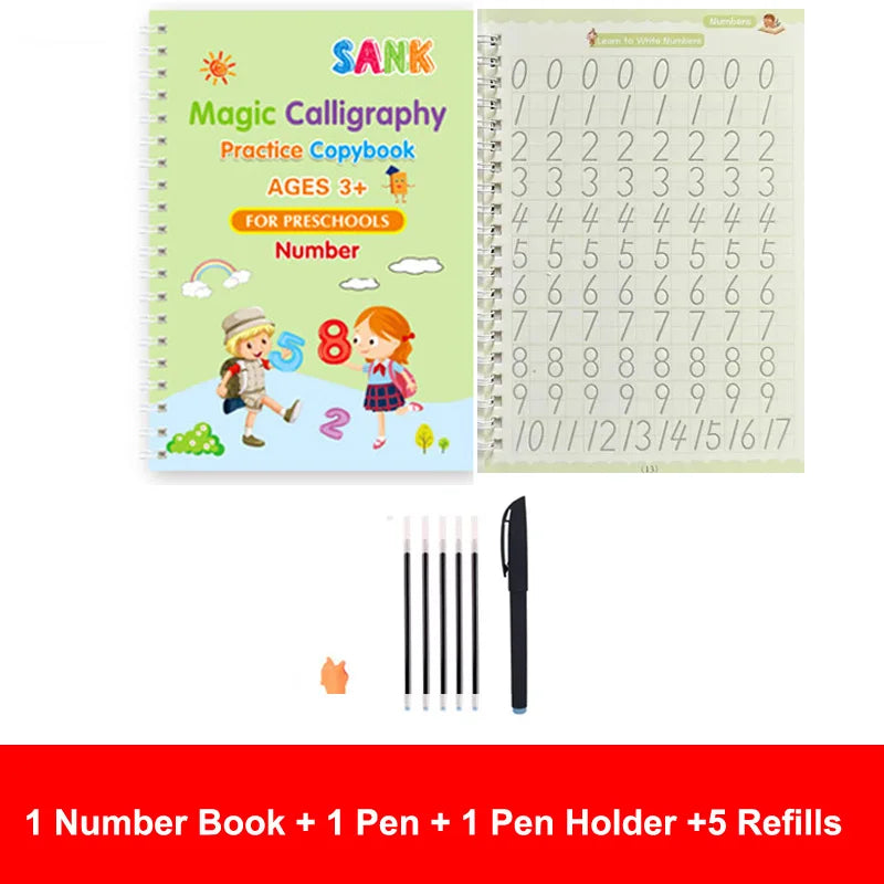 Sank Magic Reusable Copybooks – Fun and Effective Calligraphy Practice for Kids