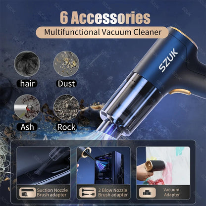 XimaoEase 18000PA High-Power Cordless Vacuum Cleaner for Home & Car