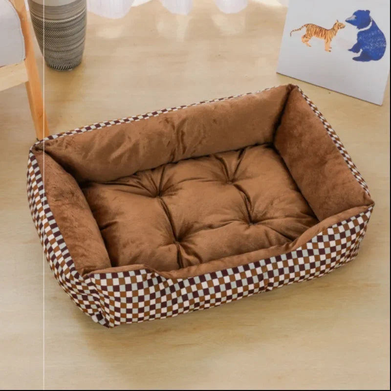 Luxurious Plush Pet Bed – Calming, Comfortable, and Stylish for Dogs & Cats