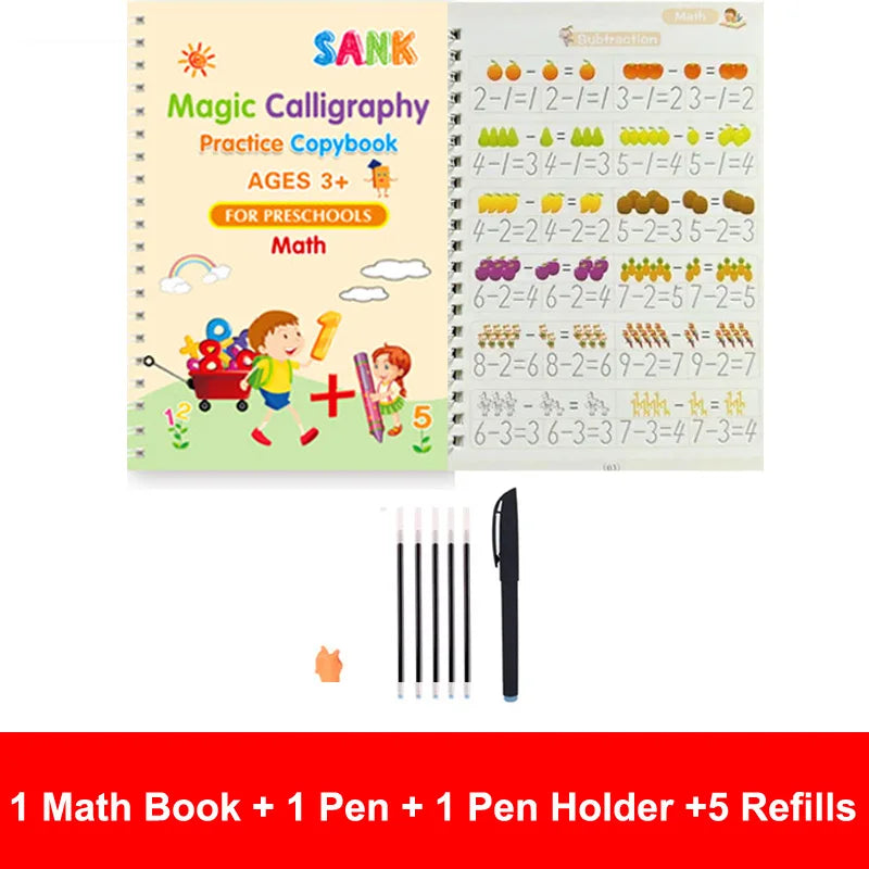 Sank Magic Reusable Copybooks – Fun and Effective Calligraphy Practice for Kids