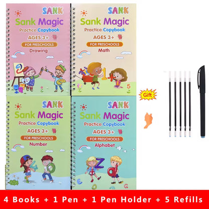 Sank Magic Reusable Copybooks – Fun and Effective Calligraphy Practice for Kids