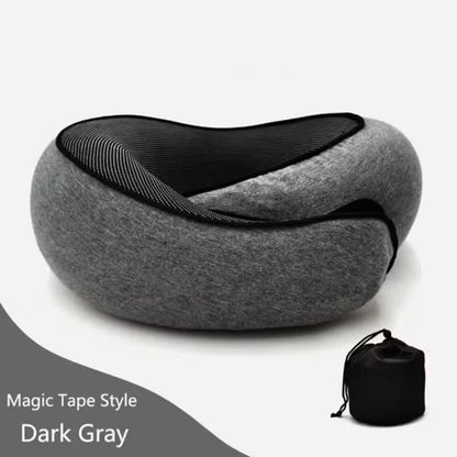 Ergonomic Memory Foam U-Shaped Travel Neck Pillow – Portable, Adjustable, and Comfortable